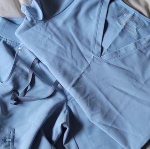 Figs dusty blue XS set